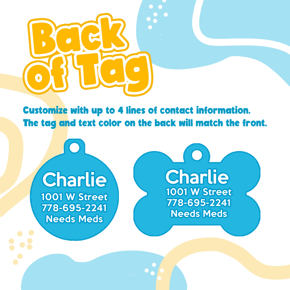 Colourful Mountain Design With Pet's Name On Front