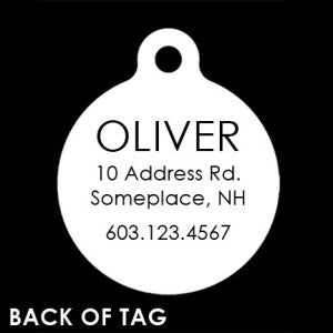 Chevron Tag with Pet's Name