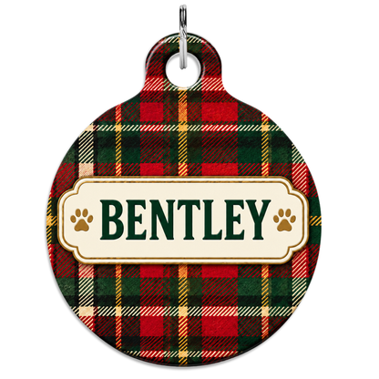 Christmas Plaid With Nameplate