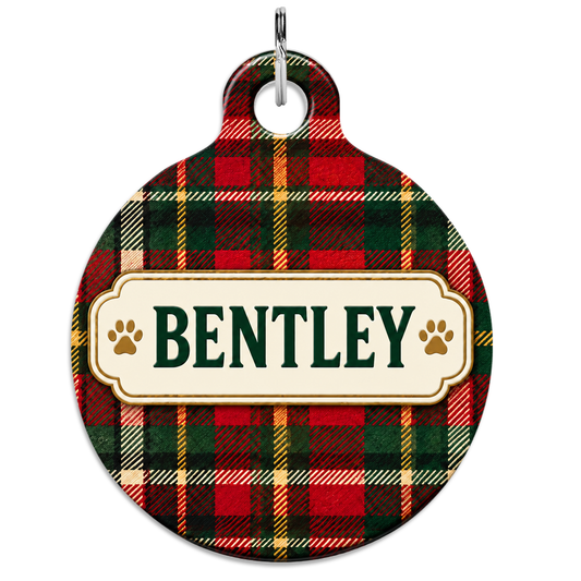 Christmas Plaid With Nameplate