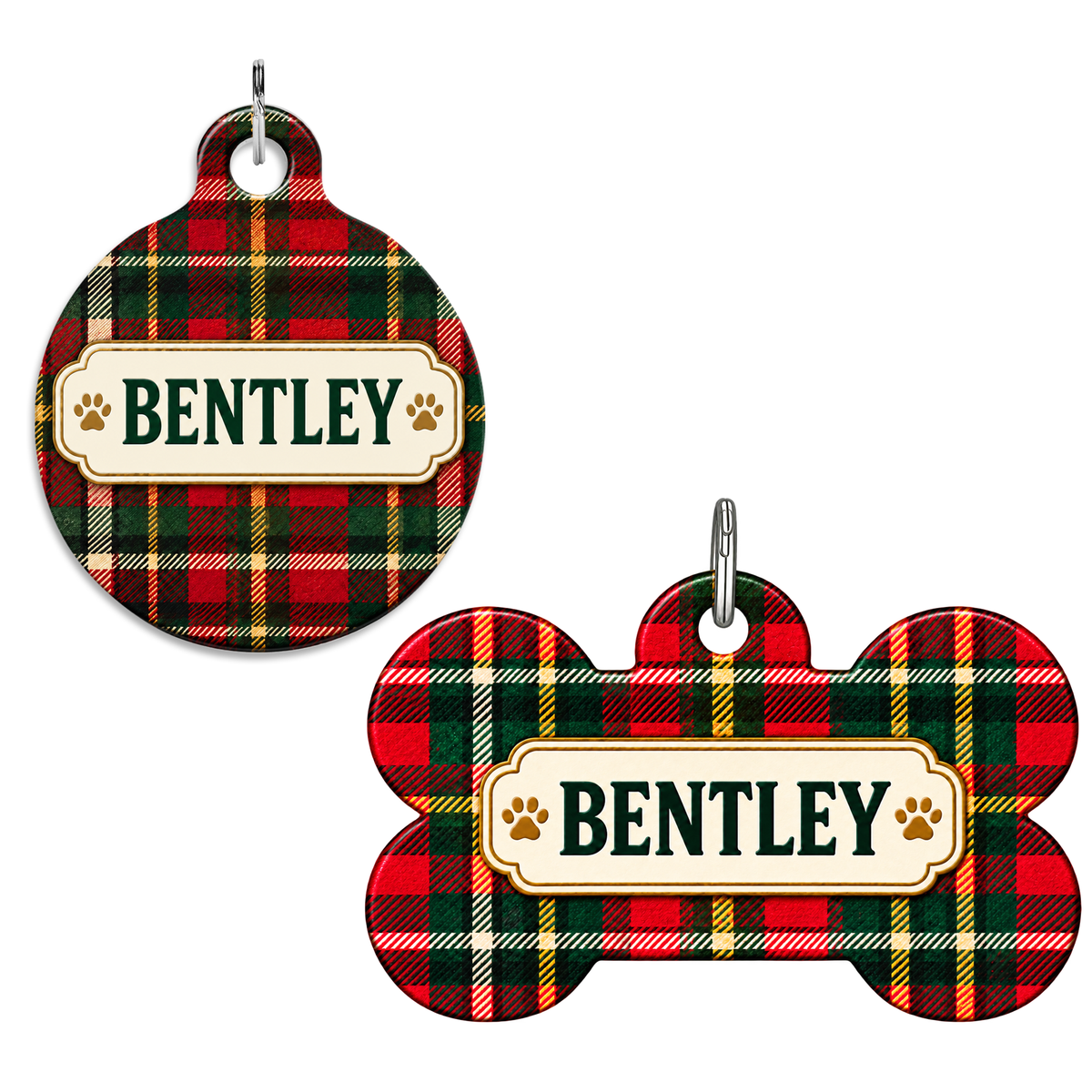 Christmas Plaid With Nameplate
