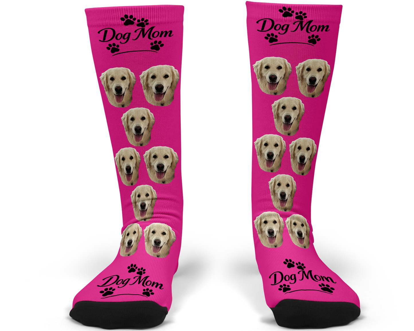 Dog Mom Custom Photo Socks