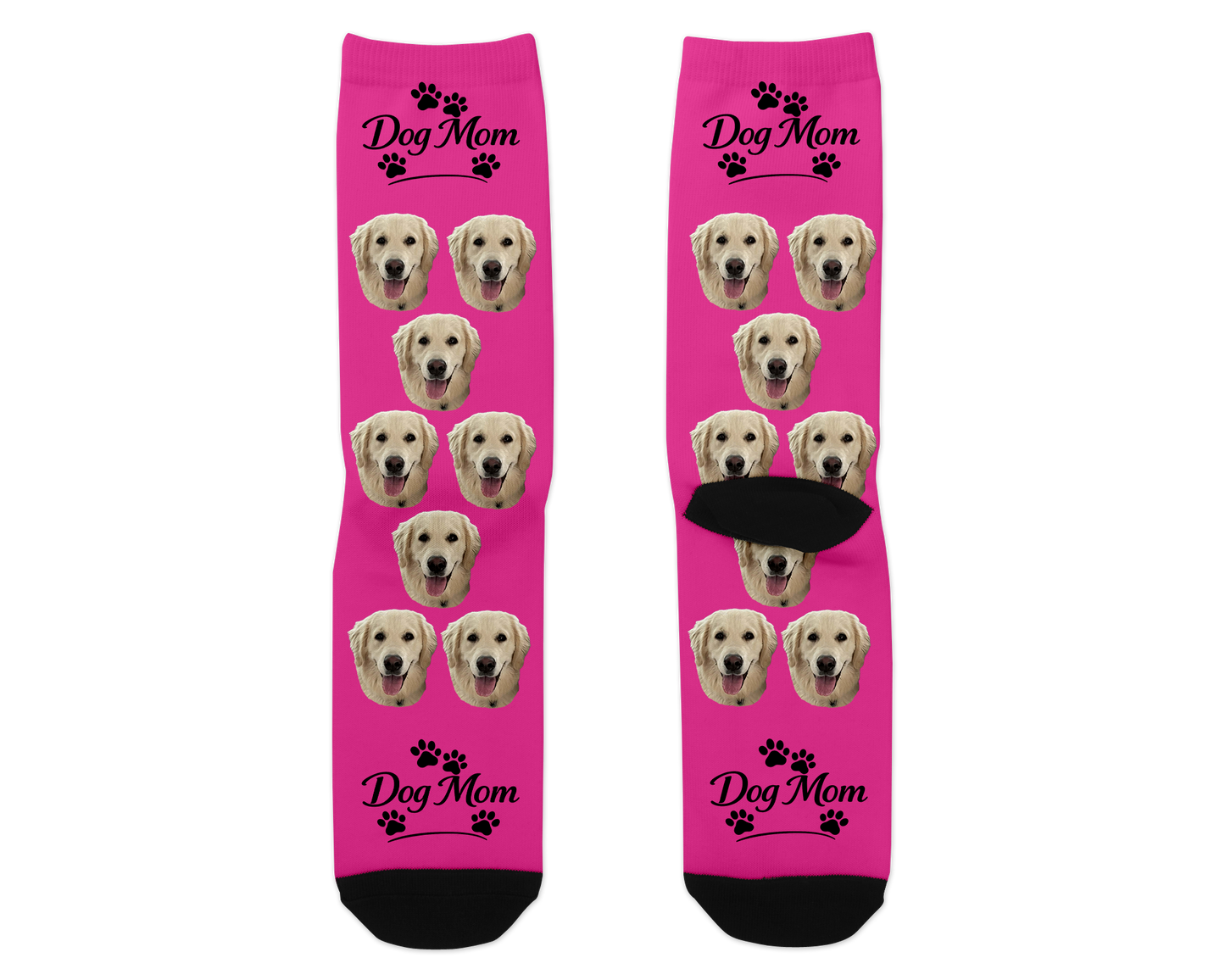 Dog Mom Custom Photo Socks