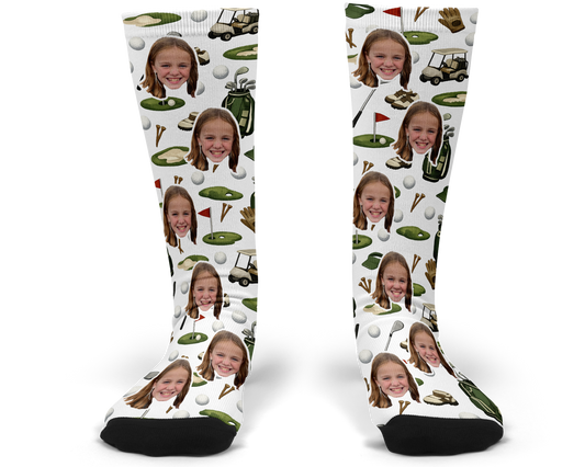 Golf Custom Photo Socks
