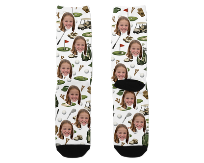 Golf Custom Photo Socks