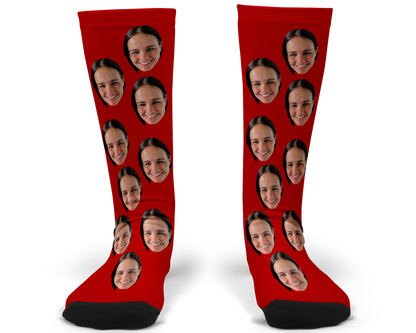 Just Faces Custom Photo Socks