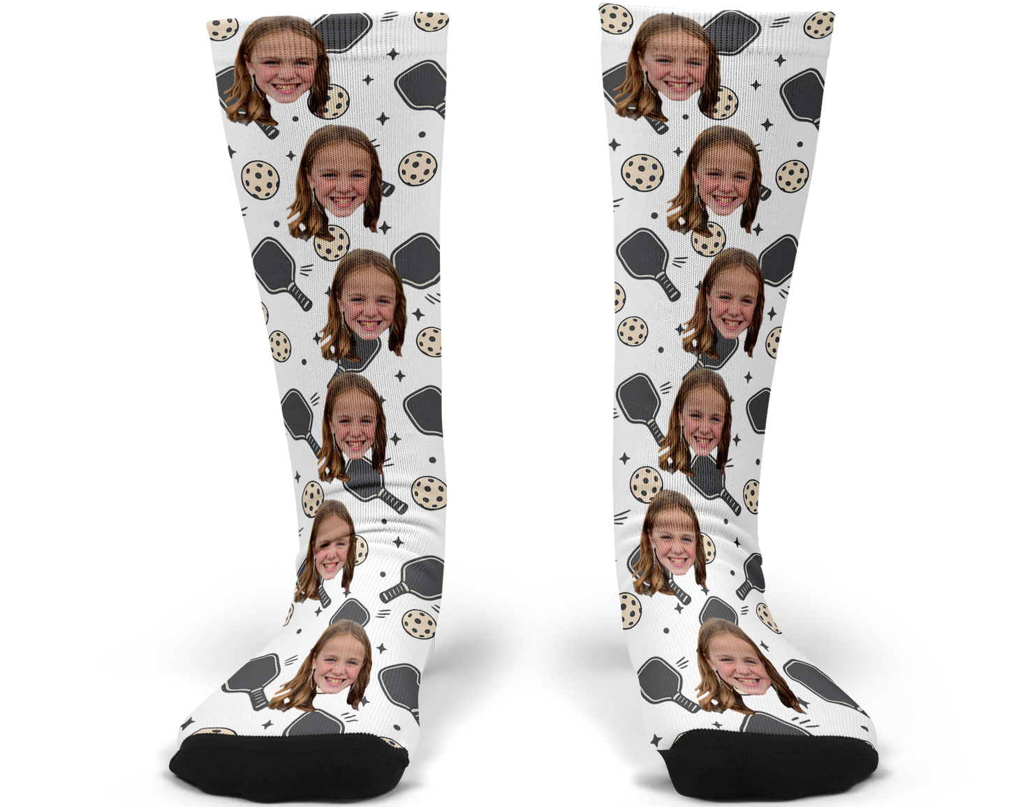 Pickleball Custom Photo Socks