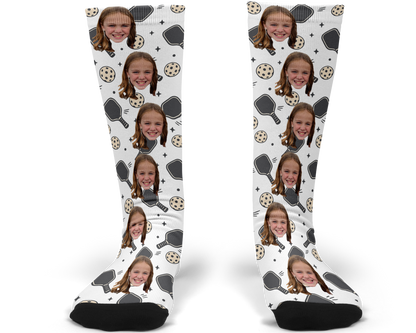 Pickleball Custom Photo Socks