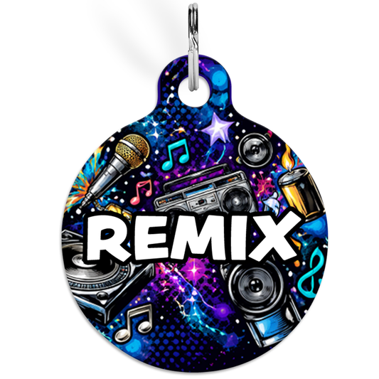 Retro Music Design - Pet's Name On Front