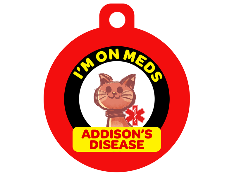 Addison's disease dog clearance tag