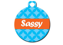 Load image into Gallery viewer, Pattern Tag With Name Plate
